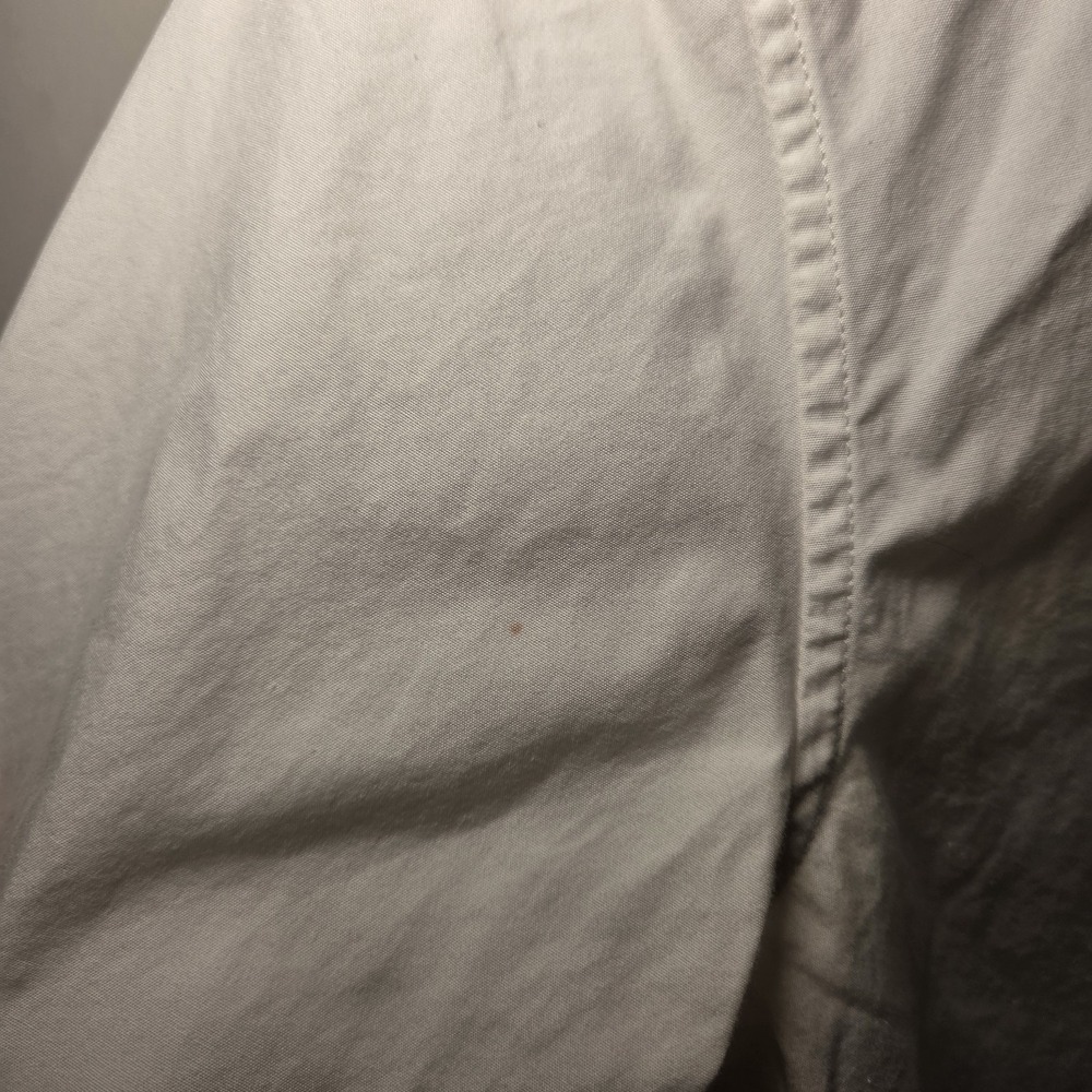 Saint Laurent Paris White Cotton Button Up Shirt Black Tie Neck Italy Designer - Picture 9 of 15